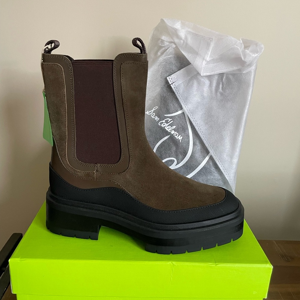 New Sam Edelman Alpine Green Lulia Chelsea Boot 8.5 Medium